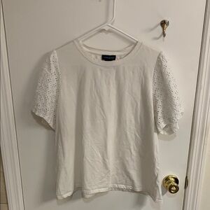Cynthia Rowley White Short Sleeve Tee in Sz 1X
